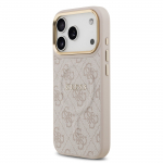 GUESS PU nahast 4G kuldfrvi MagSafe mbris iPhone'i 17 Pro jaoks / Roosa
