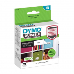 DYMO LW-kunstplastik-etiketid 25x54mm 160 tkki valge psiv