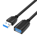 Vention USB 3.0 pikendusjuhe, male USB kuni female USB VAS-A45-B150 1,5 m (Must)