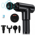 Riff FH-320 kaasaskantav lihasmassaai relv fassiaalsete lihaste jaoks, 6 astme muutuv vibratsioon + 3 otsikku / Must