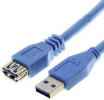 Brackton USB-A mees - USB Micro B mees 3m sinine