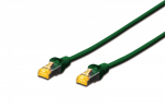 Digitus CAT 6A S/FTP Patchkabel, 0,25m, roheline