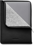 Woolnut Nahast Folio kaitsembris 13/14 MacBook, must (WN-MBP14-F-1437-BK)