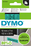DYMO D1 lint 12 mm must rohelisel, 7 m (45019)