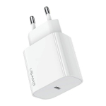 USAMS ad. siec. 1xUSB-C T65 PD20W (ainult pea) PD kiirlaadimine biay/valge CC226TC01 (US-CC226)
