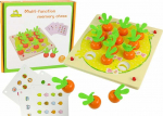 LEAN Toys Memory Game Fruits and Vegetables Wooden