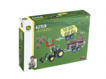 Klein John Deere traktor pramiseks koos 2 haagisega