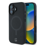 Mercedes MEHMP16S23RCMK iPhone 16 6.1" tarna/must kvakott Plain Smooth Leather MagSafe