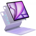 Typecase Etui Edge klaviatuuriga iPad Air 13" 2024/2025 jaoks, helesinisevioletne