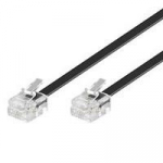 MicroConnect ModularCable RJ11 6P/4C 15m Black