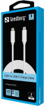 Sandberg USB-C laadimiskaabel 2m, 65W, valge