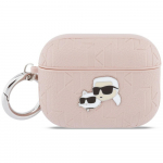 Karl Lagerfeld Etui Monogram Karl AND Choupette peakaitse AirPods Pro 3 jaoks, roosa