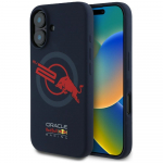 Red Bull Etui HC Silikoon ORBR20 Logo punane vooder do iPhone 16 MagSafe granatowy
