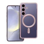 ELECTRO MAG COVER case compatible with MagSafe for SAMSUNG S24 rose gold