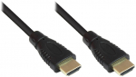 Good Connections Kiire HDMI-kaabel 0,75 m Etherneti kullapistikuga must