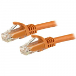 StarTech.com 1 meetrine CAT6 Ethernet kaabel oran CAT 6 Gigabit Ethernet traat 650MHz 100W PoE RJ45 UTP vrgukaabel/henduskaabel, ilma konksuta, pingevastusega, Fluke'i testitud/juhtmestus on UL-i sertifitseeritud/TIA