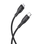 iKaku KSC-953 PD20W laadimiskaabel ja andmekabel Type-C Lightning-hendusega, 1m, must