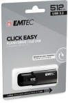 Emtec B110 Click Easy 3.2 USB vlkmluseade 512 GB USB Type-A 3.2 Gen 2 (3.1 Gen 2) Must