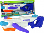 LEAN Toys LeanToys Water Gun 1000ml White and Blue Expandable Arm 60