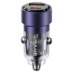 USAMS ad. sam. C39 USB+USB-C 60W kiirlaadimine fioletowy/lilla CC208CC02 (US-CC208)