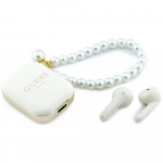 GUESS TWS krvaklapid Pearl Strap valge