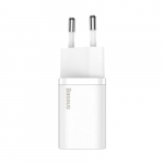 Baseus Super Si Kiire Charger 1C 25W USB-C kabeliga USB-C 1m (valge)