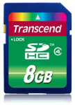 MEMORY SDHC 8GB/CLASS4 TS8GSDHC4 TRANSCEND
