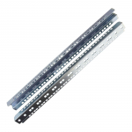 Lanview 12U INSTALLATION RAIL, GALVANIZED, 1SET=2PCS.