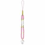 Hello Kitty Telefoni ripats. Prlid ja helmed. Kitty Charm, roosa