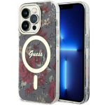 GUESS GUHMP14LHCFWSA iPhone 14 Pro 6.1" zielony/khaki vrvi kvakott Flower MagSafe
