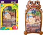 LEAN Toys Pinball Arcade Game Dinosaurs Brown Stand