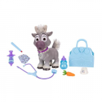 Jakks Pacific Disney Frozen Young Sven Hoolduskomplekt tarvikutega, 22 cm krgus, sisaldab reisikukotti, 20+ reaktsiooni, arstikomplekt lastele alates 3. aastast, patareid kuuluvad komplekti, ametlik litsentsitud toode