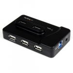 StarTech.com 6 Port USB 3.0 / USB 2.0 kombinatsioonihubiga 2A laadimispordiga 2x USB 3.0 AND amp; 4x USB 2.0