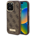 GUESS GUHMP16LU4GPRW iPhone 16 Pro 6.3" pruun kare mbris 4G logo plaat MagSafe