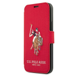 U.S. Polo Assn. US Polo USFLBKP12LPUGFLRE iPhone 12 Pro Max 6,7" czerwony/punane raamat Polo tikandiga kollektsioon