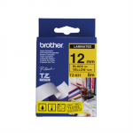 BROTHER TZe-631 lind, 12 mm x 8 m, must kollasel taustal