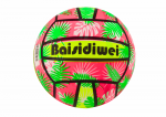 LEAN Toys Rubber Ball Bright Leaves Pink 24 Cm
