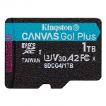 KINGSTON Mlukaart microSD 1TB Canvas Go! Plus 200MB/s A2 U3 V30