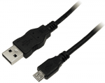 Logilink USB kaabel A - Micro B pistik 2.0 1,80m must