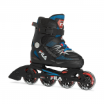 Children's roller skates FILA X-One, Black/Blue/Red (XL)