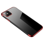 Hurtel Clear Color case TPU gel cover with metallic frame for Samsung Galaxy S22 + (S22 Plus) red