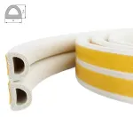 Sanok Tiivuskummer kummiti profiil "double D" valge (2x50m) m