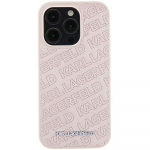 KARL LAGERFELD iPhone'i 15 mbris KLHCP15SPQKPMP (tikandimustriga) roosa