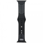 Audi Pasek Geomeetriline muster Silikoonist kekellarihm do Apple Watch 40/41/42mm czarny