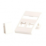Lanview Wall plate for 2 x keystone. Fits 50x75 mm FUGA outlet,