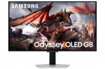 Monitor|SAMSUNG|32"|Gaming/Smart/4K|Panel OLED|3840x2160|16:9|0.03 ms|Speakers|Swivel|Pivot|Height adjustable|Tilt|Colour Silver|LS32DG802SUXDU