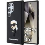 Karl Lagerfeld KLHCS24L3DRKINK S24 Ultra S928 tarna/must hardcase 3D kummi Ikonik