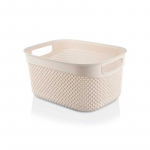 UCSAN Basket Drop Design Cream 29x21x15cm 6.6L