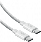 SBS USB-C kuni USB-C nailonjuhe 2m 100W valge