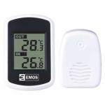 EMOS E0042 Elektronkatal Temperatuuri mtja Siseruumidele/ues Must, Valge